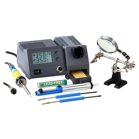ZD-931 KIT soldering station set with many accessories, 1 channel, 48W - BiF Electronic