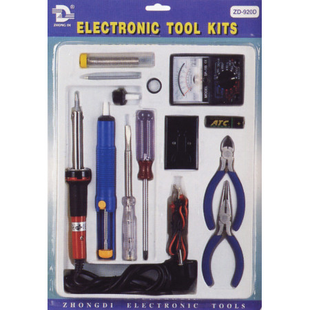 ZD-920D Electronics Tool Set, 12 pieces - BiF Electronic