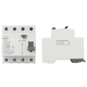 PCEL-4P-30MA-63A-A, RCCB, 4 pole, Type-A - BiF Electronic