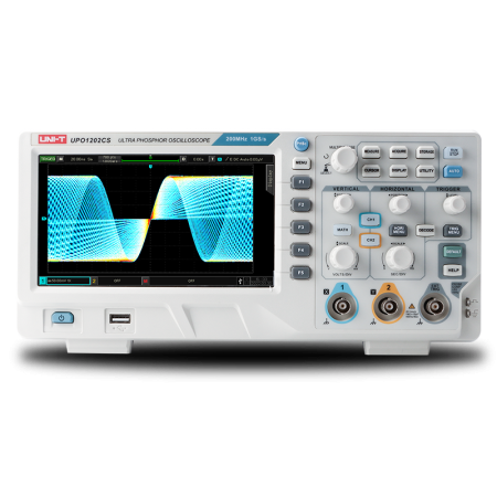 UPO1202CS Oscilloscope, 2 channels, 200MHz - BiF Electronic