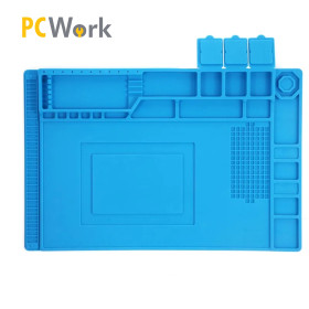 PCW10A Soldering mat 450x300mm with storage boxes, magnetic, silicone - BiF Electronic
