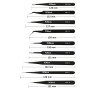 PCW08G Tweezer set, ESD safe, 9 pieces, stainless steel