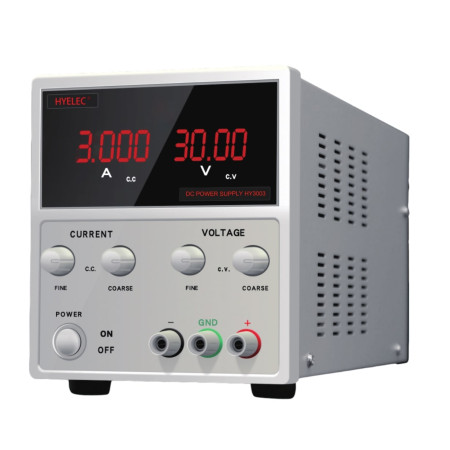 HY3005 Linear DC laboratory power supply, 0-30V, 0-5A - BiF Electronic