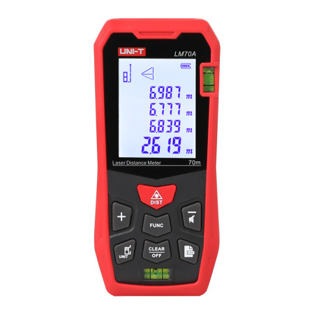 LM70A Laser distance meter, 70m, 2 water carts