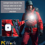 PCW12E Clip Headlamp Head Torch Rechargeable 200lm