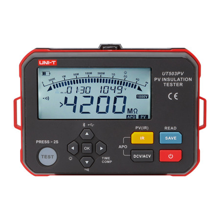 UT503PV Insulation Resistance Tester for Solar Applications, Photovoltaics