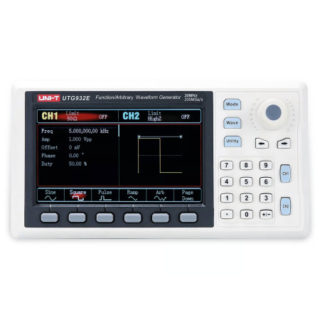 UTG932E Function Generator 30 MHz - 2-Channel DDS, 200 MS/s - 14-Bit