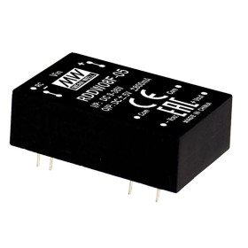 RDDW08F-15 DC/DC Converter 9-36V:+/-15V +/-265mA 8W, MEAN WELL