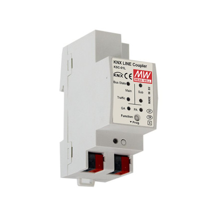 KSC-01L KNX classic TP Line Coupler/Repeater, MEAN WELL
