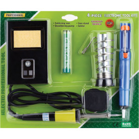 ZD-303 soldering kit, soldering iron with accessories, 30W, 4 pieces