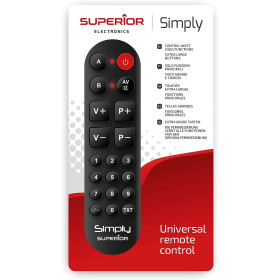 SUPERIOR Simply Numeric – Télécommande universelle (SUPTLB002 / SUP040)