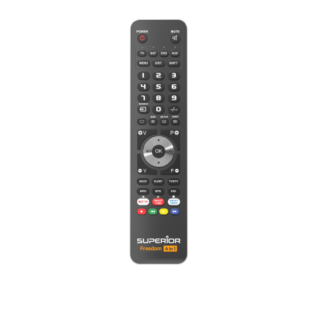 SUPERIOR Freedom 4:1 USB-C Universal Remote Control (SUPTUB003), black