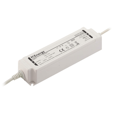 PCE40-24-1,66-LED-E Waterproof LED Driver, IP67, 40W, 24V, 1,66A