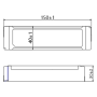 PCE40-24-1,66-LED-E Waterproof LED Driver, IP67, 40W, 24V, 1,66A