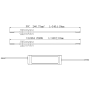PCE40-24-1,66-LED-E Waterproof LED Driver, IP67, 40W, 24V, 1,66A