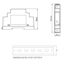 PCE15-12-1,25-DIN-S DIN Rail Power Supply, Slim, 15W, 12V, 1,25A
