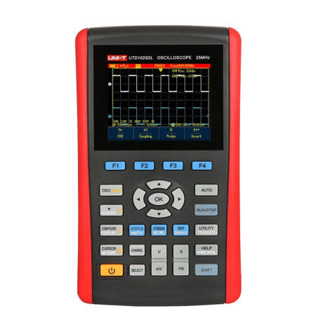 UTD1025DL Digital Oscilloscope, 25 MHz, 2 channels, portable