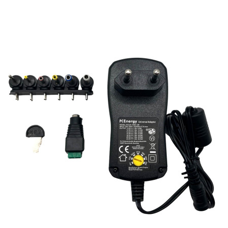 PCE24-1000-UNI Universal power supply, 9-24V, 1A, 24W