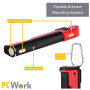 PCW12L LED Work Light Slim 500lm Rechargeable Battery Work Lamp
