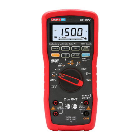 UT197PV Professional Multimeter, Power Measurement, Photovoltaics, 2500V, IP67