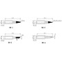 79-1820 N8-2 Pointe de rechange pour ZD-8950, ZD-8961