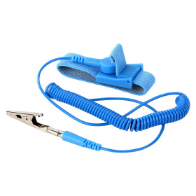 ZD-152 ESD wrist strap (fabric), 1.5m, blue