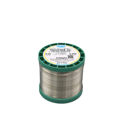 20960520 Felder solder wire, no-clean, lead-free, Sn96Ag4, 0.5 mm