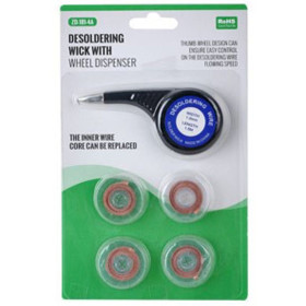 ZD-181-4A Desoldering braid, 1.0 mm, 1.5m, flux soaked, copper