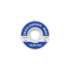 ZD-180 1.0MM Desoldering braid  1.5m long, flux-soaked, copper