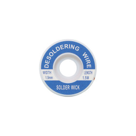 ZD-180 1.5MM Desoldering braid, 1.5m long, flux-soaked, copper