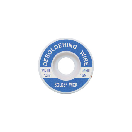 ZD-180 1.5MM Desoldering braid 1.5mm wide, 1.5m long, flux-soaked, copper