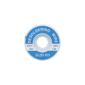 ZD-180 2.0MM Desoldering braid  1.5m long, flux-soaked, copper