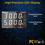 PCW07F Lab Power Supply 0-30V / 10A DC - 300W Adjustable Bench Power Supply with USB - Type-C