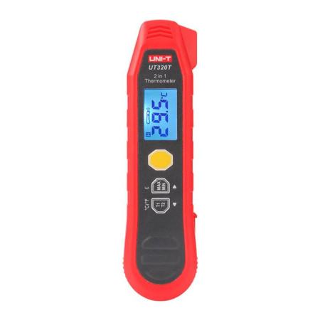 UNI-T UT320T 2-in-1 Thermometer - Infrared - Probe - -40°C to 300°C