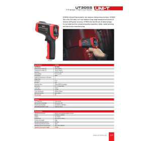 UNI-T UT305S Infrared Thermometer - High-Precision Measurements up to 1550°C