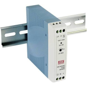 Alimentation électrique DRC-40A sur rail DIN, 40 W, 13,8/13,8 V, MEAN WELL