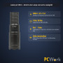 PCWork PCW12M Professional LED Torch 1000 lm USB-C Zoom