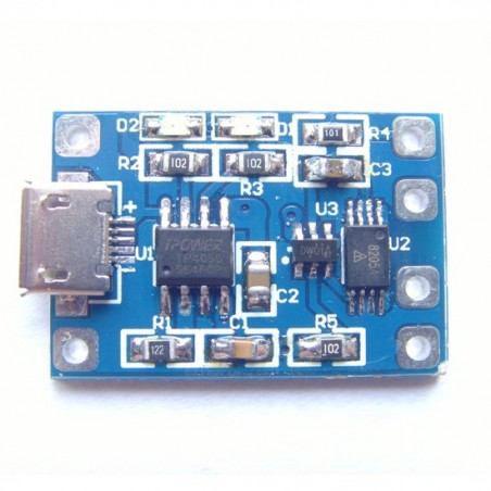 Micro USB TP4056 Charge And Discharge Protection Module Over Current Over Voltag 