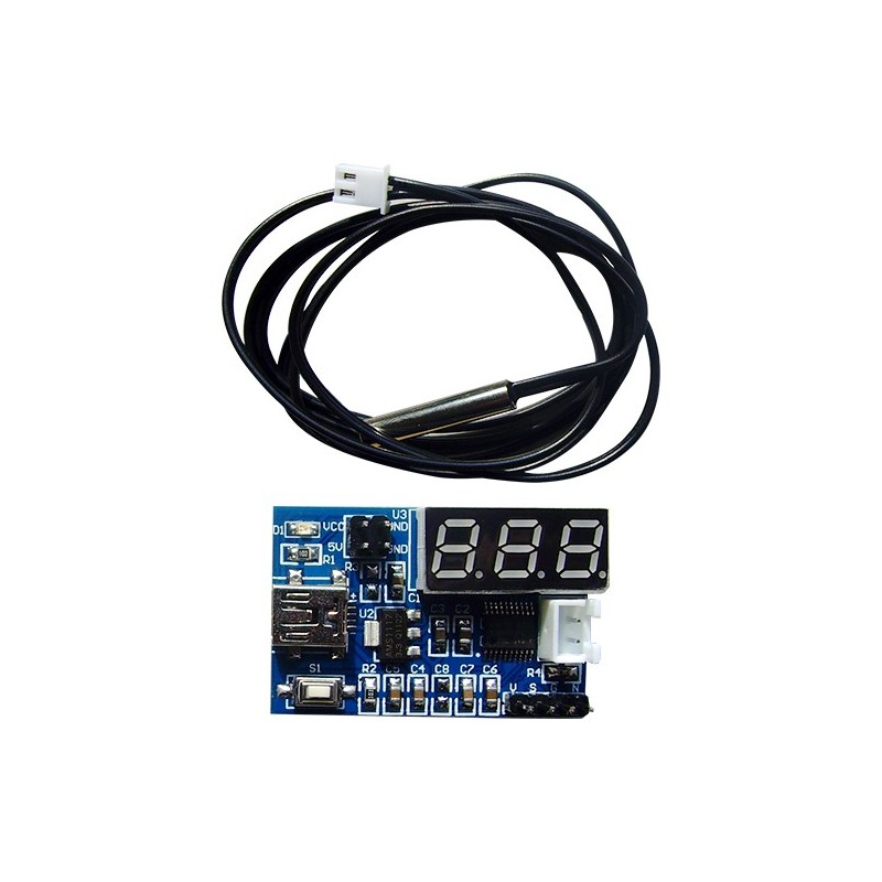 NTC temperature measurement development board with NTC temperature sensor
