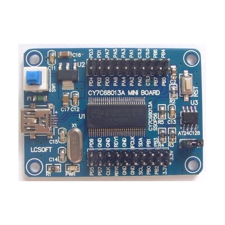 CY7C68013A-56 EZ-USB FX2LP USB Develope Board Module Logic Analyzer EEPROM 