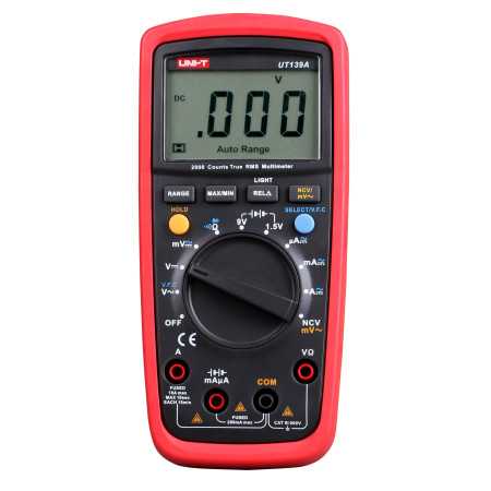 UT139A Digital Multimeter, True RMS, CAT III 600V