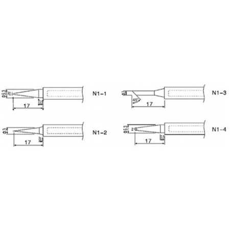 79-1110 N1-1 Spare tip for ZD-81N, ZD-90, ZD-200, ZD-707