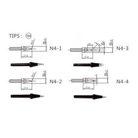 79-1436 N4-3 Spare soldering tip, ZD-912, ZD-917, ZD-981, ZD-982, ZD-987