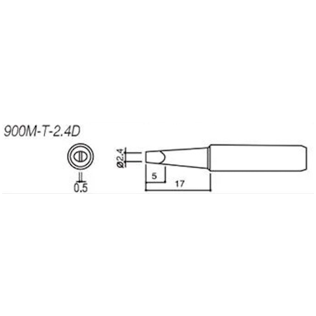 900M-T-2.4D Soldering Tip