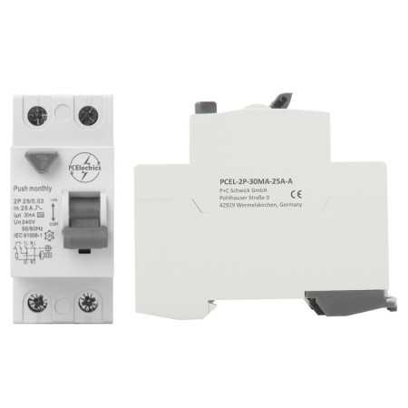 PCEL-2P-30MA-25A-A, RCCB, 2 pole, Type-A