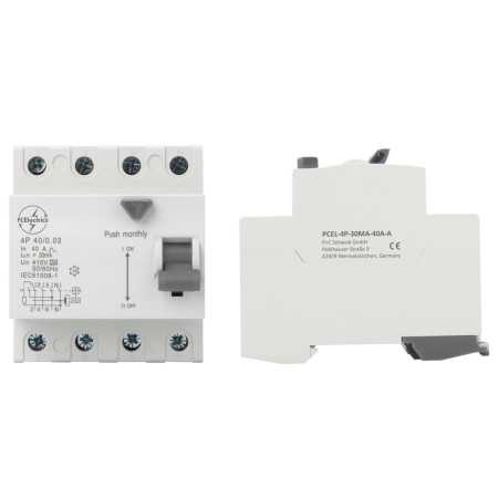 PCEL-4P-30MA-63A-A, RCCB, 4 pole, Type-A