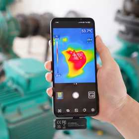 UTi120M thermal imaging camera for smartphones, 120x90