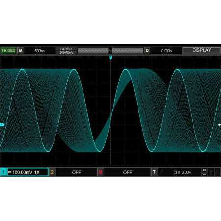 UTD2102CL+ Digital oscilloscope, 2 channels, 100MHz, 500 Msa/s