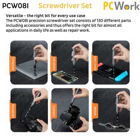 PCW08I Precision Screwdriver Set 130pcs