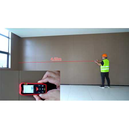 LM120A laser distance meter, 120m, 2 water carts, UNI-T
